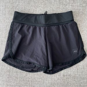 REI Lined Black Shorts